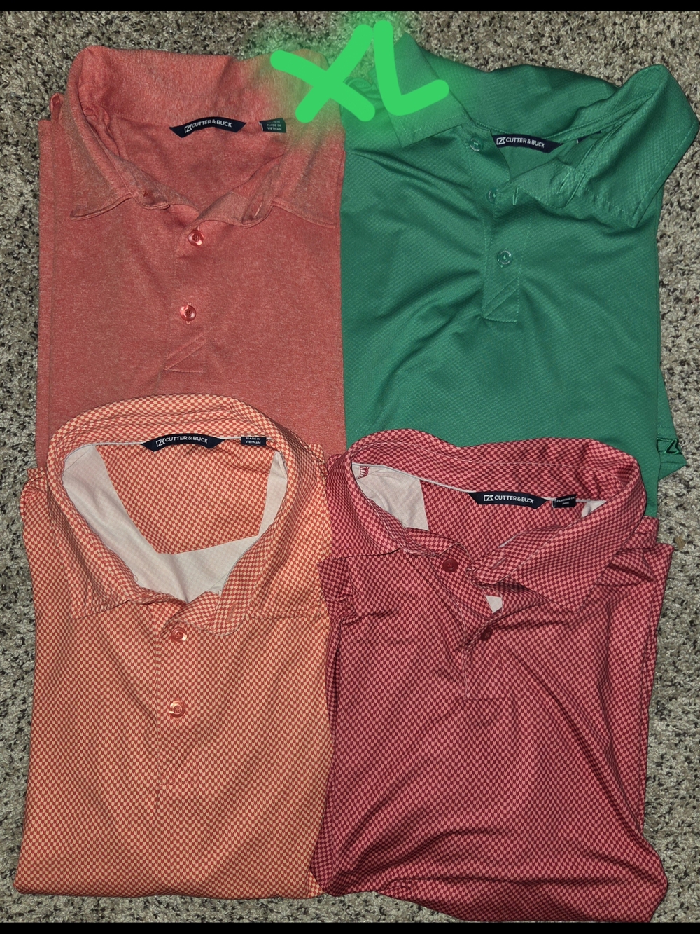 Cutter & Buck Men's Performancr Polo Lot Bundle size XL
